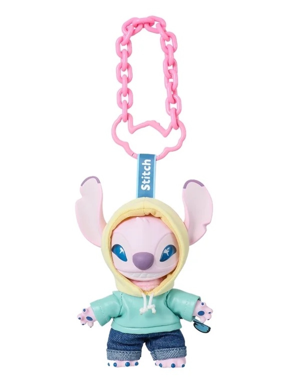 Miniso Disney Stitch GenZ Street Series Plush Keychain